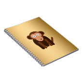 Persoonlijke schattige aap notitieboek (Rechterzijde)