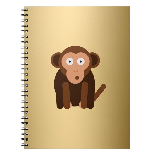 Persoonlijke schattige aap notitieboek (Voorkant)