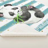 Persoonlijke Schattige Baby Panda Sherpa Blanket Deken (3/4)