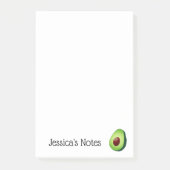 Persoonlijke schattige groene avocado Post-it® not Notes (Voorkant)