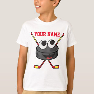 Persoonlijke schattige ijskap en stokken t-shirt