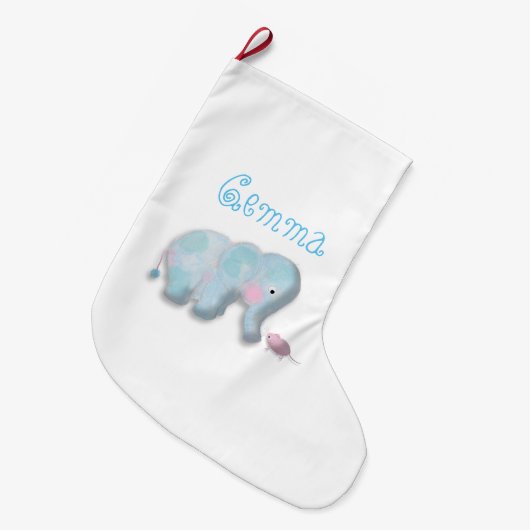 Persoonlijke schattige kerststaart grote kerstsok (Voorkant (Hangend))