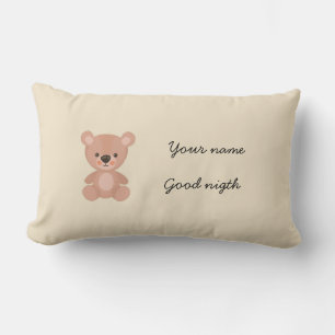 Persoonlijke schattige roze pop kinder kussen