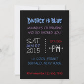 Persoonlijke scheidspartij kaart (Achterkant)