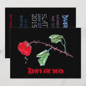 Persoonlijke scheidspartij kaart (Voorkant / Achterkant)