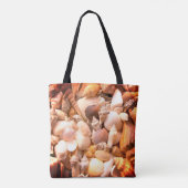 Persoonlijke schelpen "Strand spullen" Tote Bag (Achterkant)