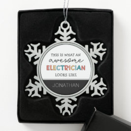 Persoonlijke schenkingen van de Funny Gifts van de Tin Sneeuwvlok Ornament