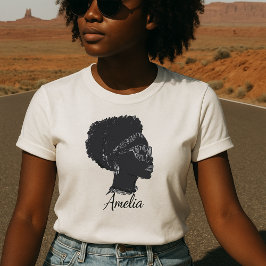 Persoonlijke schets van een trotse Afrikaanse meid T-shirt