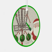 Persoonlijke schijf Golf Gift Metal Ornament (Voorkant Rechts)