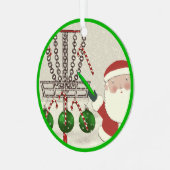 Persoonlijke schijf Golf Gift Metal Ornament (Voorkant links)