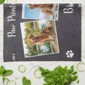 Persoonlijke schilderafdrukken Harten Foto Pet Mem Theedoek (Gevouwen)