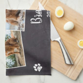 Persoonlijke schilderafdrukken Harten Foto Pet Mem Theedoek (Quarter Fold)