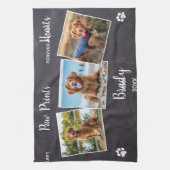 Persoonlijke schilderafdrukken Harten Foto Pet Mem Theedoek (Verticaal)