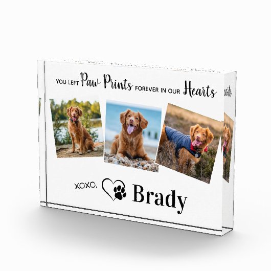 Persoonlijke schilderafdrukken in ons hart fotoblokken (Rechts)