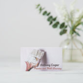 Persoonlijke schilderfoto visitekaartje (Staand voorkant)