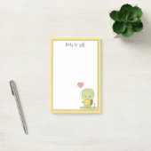 Persoonlijke Schildpad Met Ballon Post-it® Notes (Kantoor)