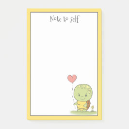 Persoonlijke Schildpad Met Ballon Post-it® Notes