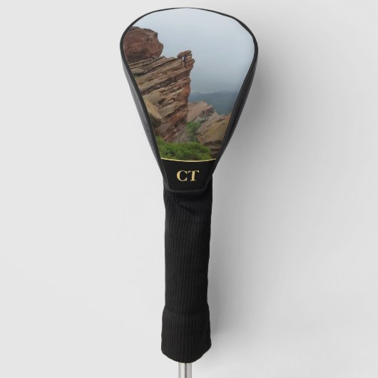 Persoonlijke Schitterende "Red Rocks" Golf Golfheadcover (Voorkant)
