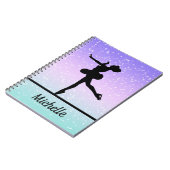 Persoonlijke schitterende ruggen voor meisjes notitieboek (Linkerzijde)