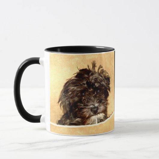 Persoonlijke Schnoodle Hond Combo Mok (Links)