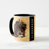 Persoonlijke Schnoodle-hond Combo-mok Mok (Voorkant links)
