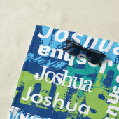 Persoonlijke scholierenmeisjesnaam Funky Subway Ar Strandlaken (In situ)