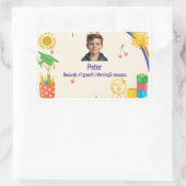 Persoonlijke school document sticker voor kinderen (Tas)