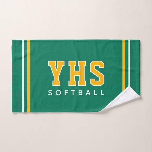 Persoonlijke School Initiaal Softbal Sport Team H Handdoek (Handdoek)