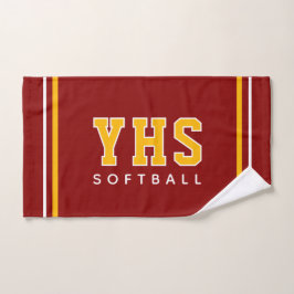 Persoonlijke School Initiaal Softbal Sport Team Handdoek