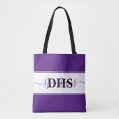 Persoonlijke school kleurblok tote bag (Voorkant)
