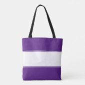 Persoonlijke school kleurblok tote bag (Achterkant)