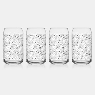 Persoonlijke schoolbenodigdheden blikvorm glas