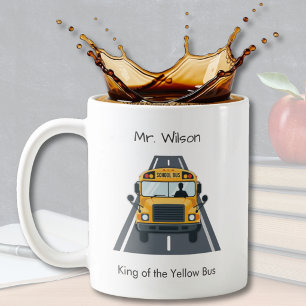 Persoonlijke schoolbuschauffeur Koning van de weg  Koffiemok