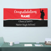 Persoonlijke schoolkleuren diploma banner (Beurs)