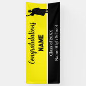 Persoonlijke schoolkleuren diploma banner (Verticaal)