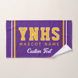 Persoonlijke schoolkleuren en initialen, teamgeest handdoek