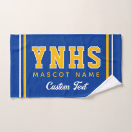 Persoonlijke schoolkleuren en initialen, teamgeest handdoek