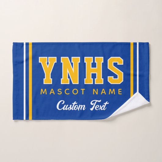 Persoonlijke schoolkleuren en initialen, teamgeest handdoek (Handdoek)