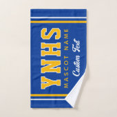Persoonlijke schoolkleuren en initialen, teamgeest handdoek (Handdoek)
