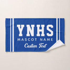 Persoonlijke schoolkleuren en initialen, teamgeest handdoek