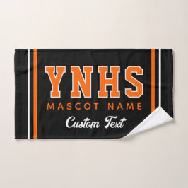 Persoonlijke schoolkleuren en initialen, teamgeest handdoek