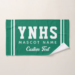 Persoonlijke schoolkleuren en initialen, teamgeest handdoek