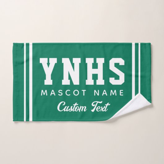 Persoonlijke schoolkleuren en initialen, teamgeest handdoek (Handdoek)