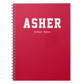 Persoonlijke schoolnotities van Simple Red  Notitieboek (Voorkant)