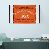 Persoonlijke schoolreübanner in uw KLEUREN Spandoek (Beurs)