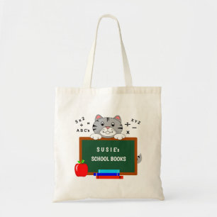 Persoonlijke schooltas voor boeken tote bag