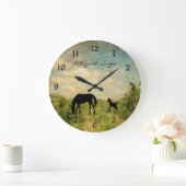 Persoonlijke schoonheid en schuimpaard grote klok (Huis)