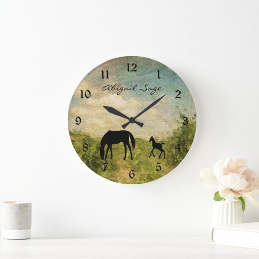 Persoonlijke schoonheid en schuimpaard grote klok (Huis)