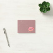 Persoonlijke schoonheidslips op marmer post-it® notes (Kantoor)
