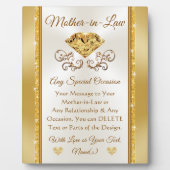 Persoonlijke schoonmoeder-in-vocht cadeaus voor el fotoplaat (Voorkant)